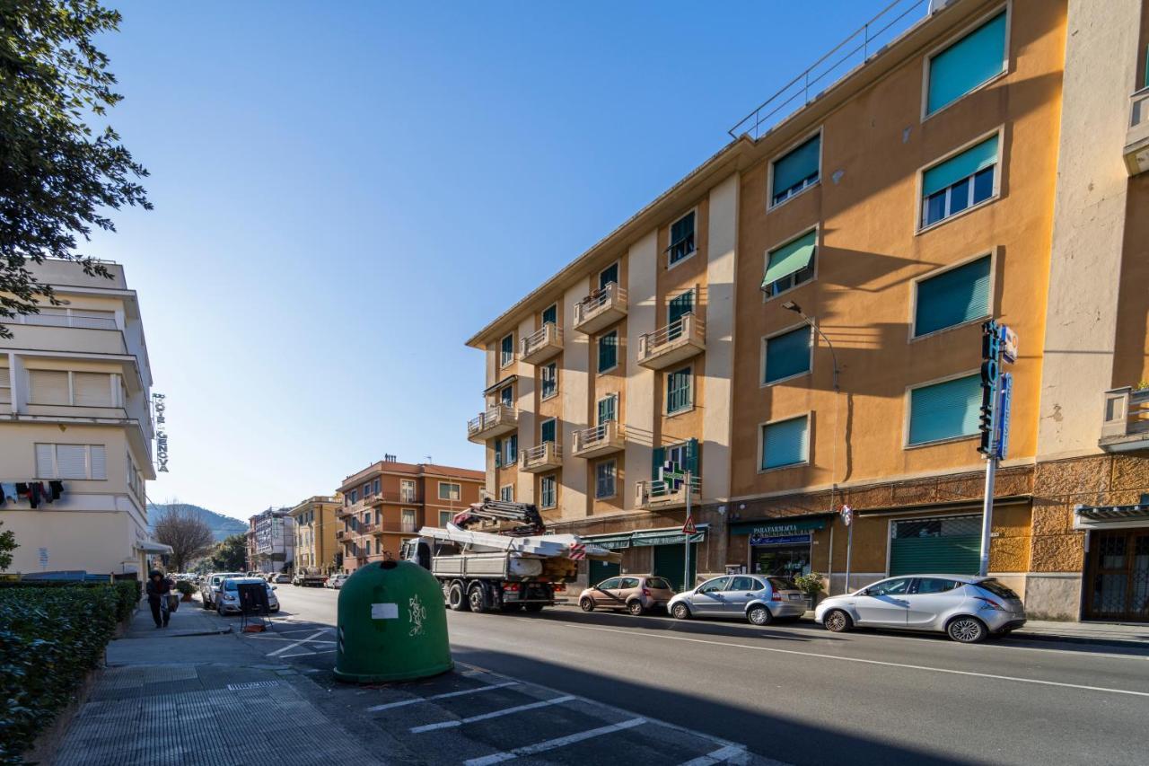 113 - Casa Le Terrazze In Centro 100 Metri Mare Spiaggia, Box Auto Gratis Sestri Levante Buitenkant foto